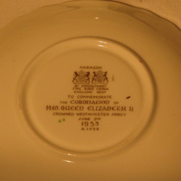 Paragon Coronation of Queen Elizabeth II Cup and Saucer - Picture 5 of 5